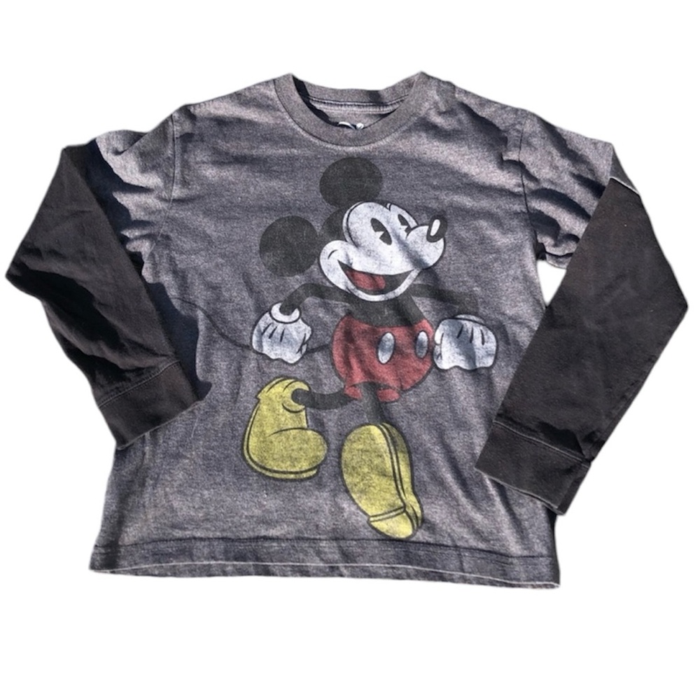 - Mickey Mouse Layered Long Sleeve Tee SZ M! EUC!